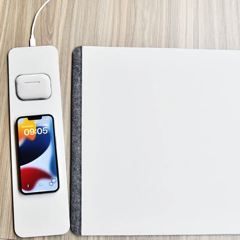 Multifunctional Wireless Charging Mouse Pad HiveBulk