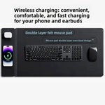 Multifunctional Wireless Charging Mouse Pad HiveBulk